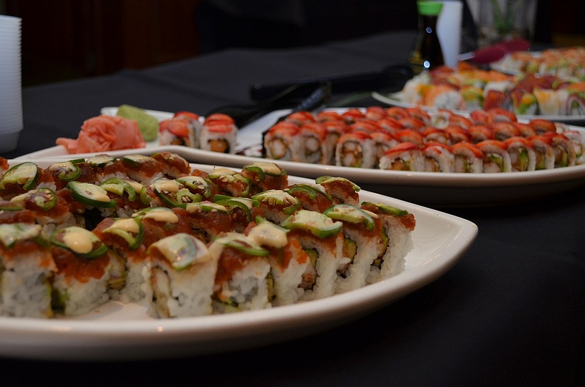 Chef Daniel Dokko from Jpan offered various sushi rolls at the Signature Chefs Auction.