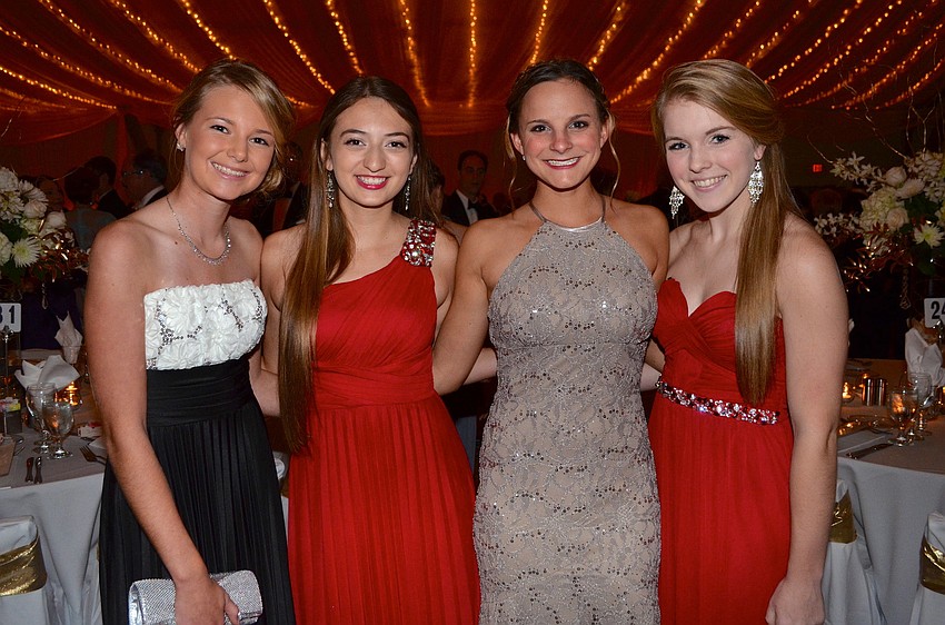 Sydney Edwards, Chloe Thacker, Emily Goff and Olivia Sinclair