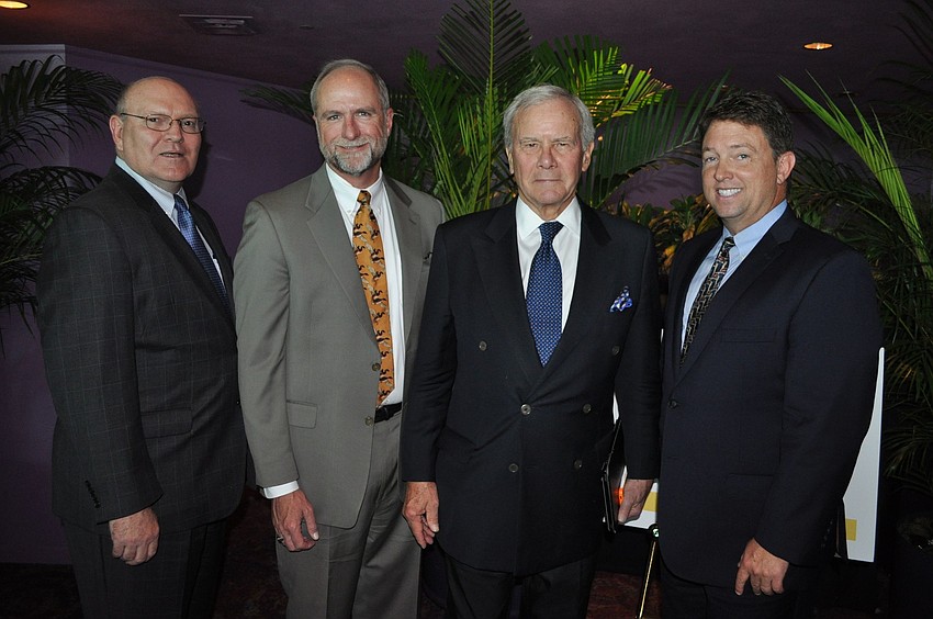 Ron Koespel, Lowe Morrison, Tom Brokaw and Michael Longworth