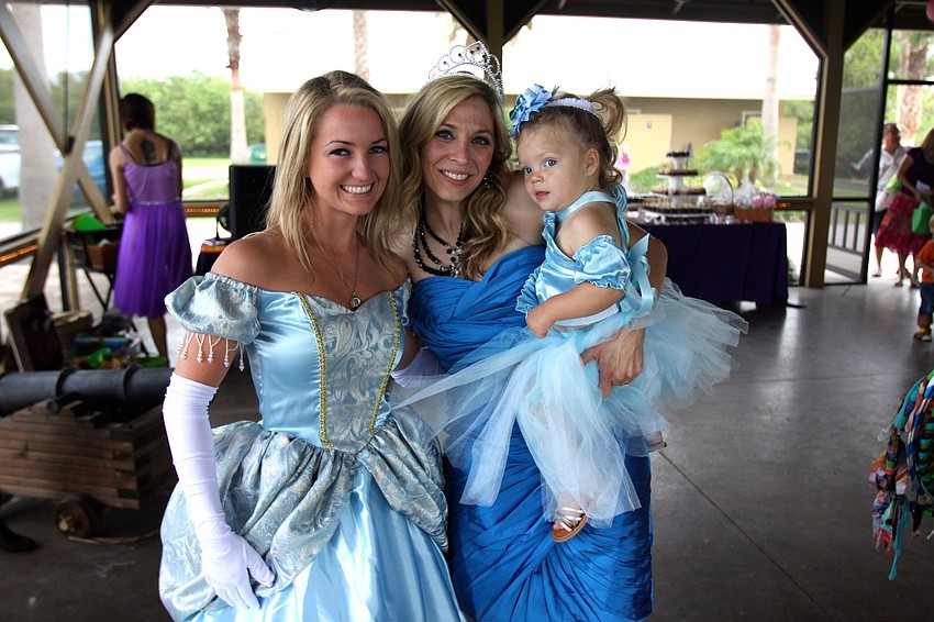 Aleesha White as Cinderella with Denise West and her daughter Kylie, 18 mos.