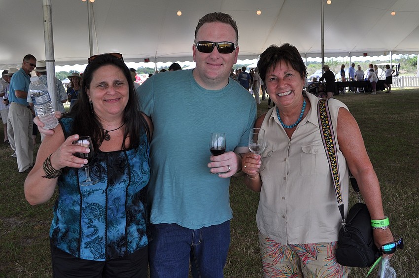 Lisa and Michael Rogers with Karen Clark
