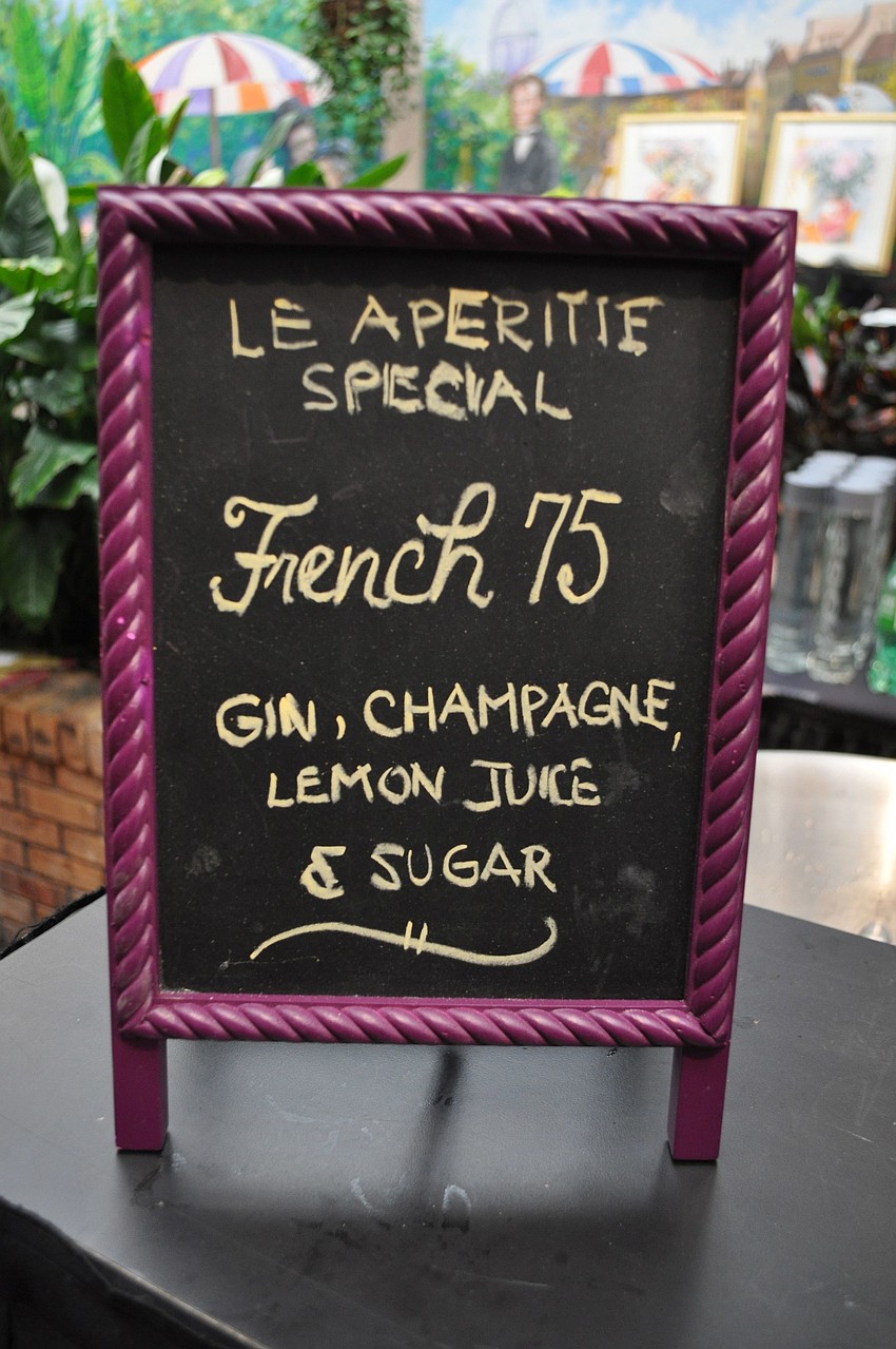 The special drink of the night was French 75.