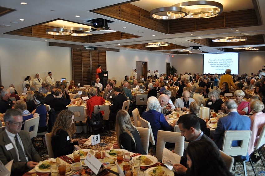 There was a large crowd for the Library Foundation for Sarasota Countyâ€™s fundraiser at The Francis.
