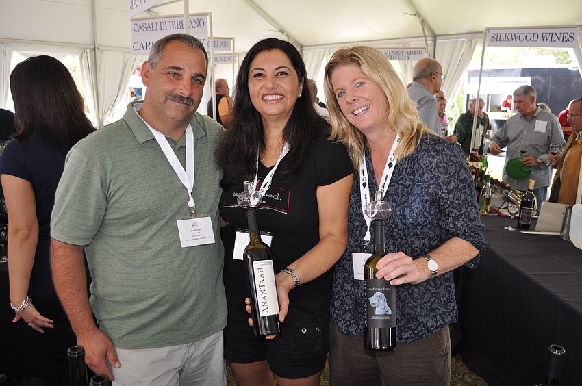 Winemakers Dan Dâ€™Angelo, Yvonne Thomas and Lisa Laudeman