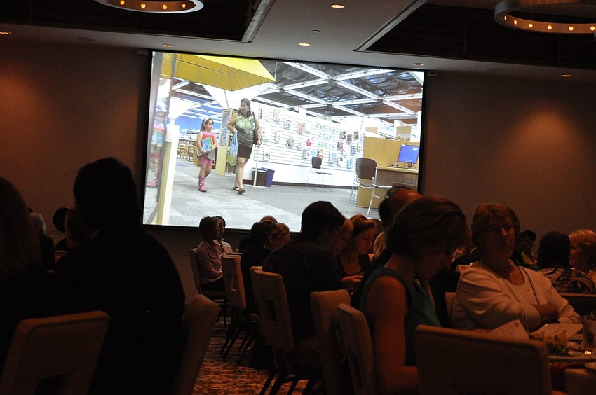 A four-minute video about the importance of libraries and the Sarasota County libraries in general was shown during the luncheon.