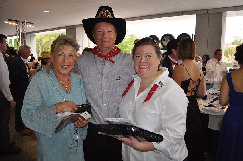 Tina Biter, Jim Luff and Victoria Luff