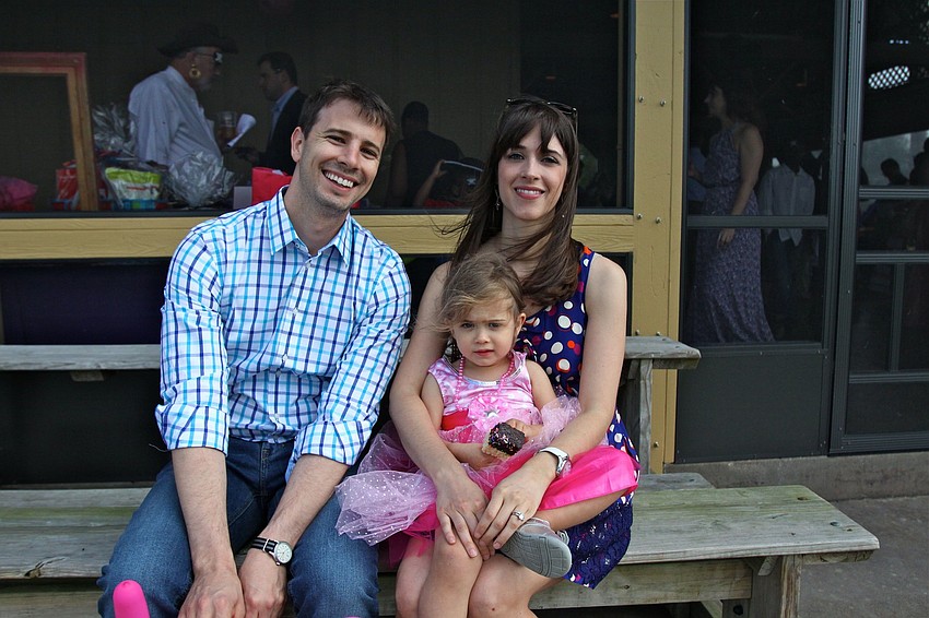 Justin and Alejandra Powell with their daughter Natalia, 2.
