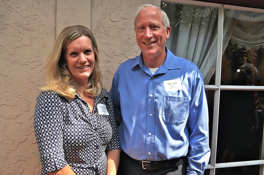 Karen Wilson and Rev. John Grady