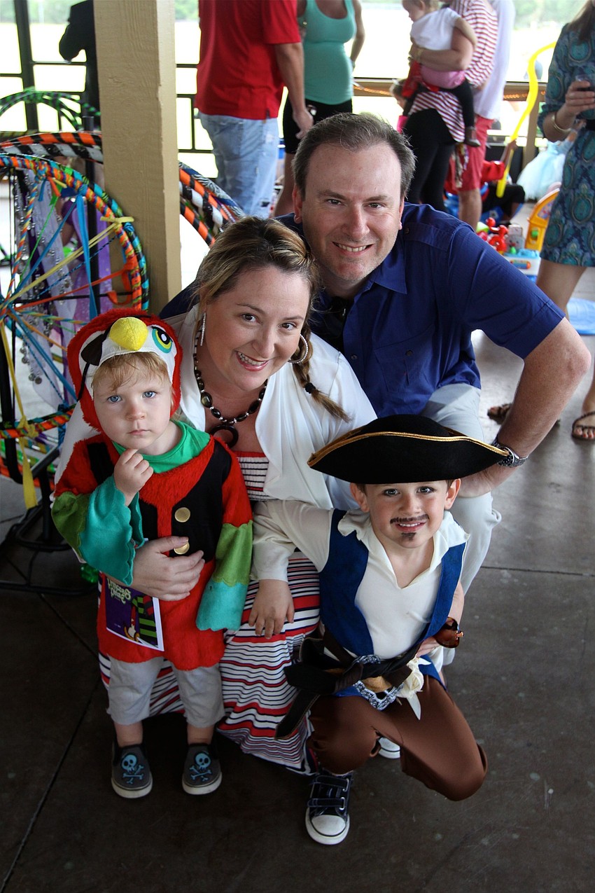 Alicia and Jim Chalmers with their sons Camden, 2, and Colt, 5.