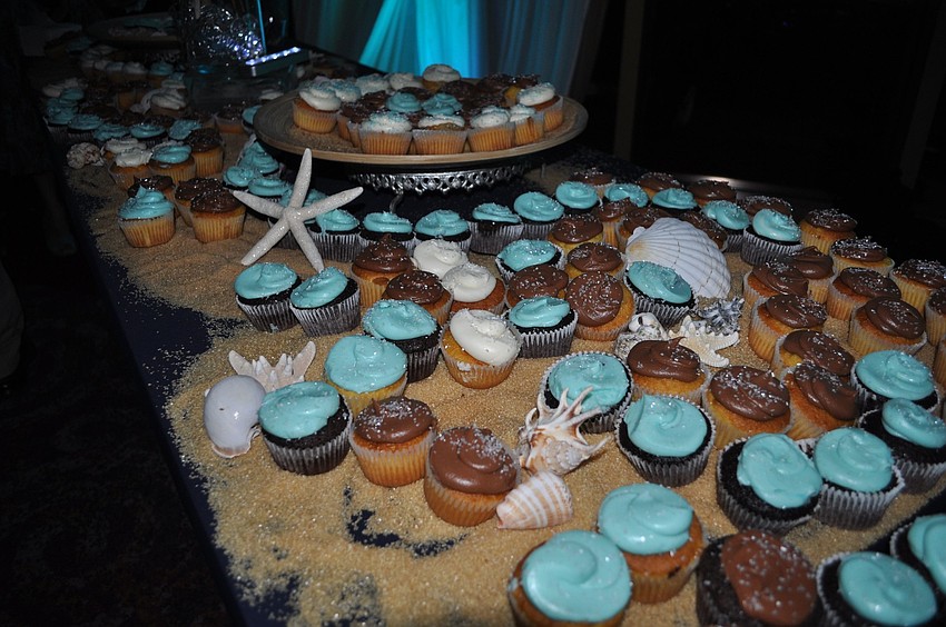 Sea-themed cupcakes by Sift Bakery.