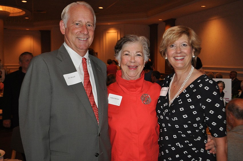 Art Wood, honoree Isabel Norton and Wendy Abberger