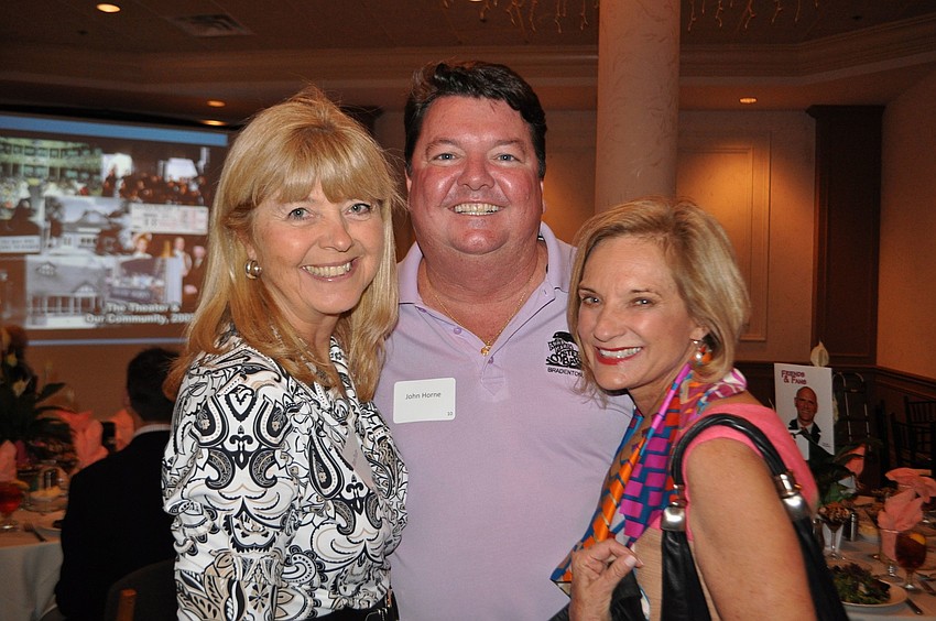 Pam Truitt, John Horne and Barbara Zdravecky