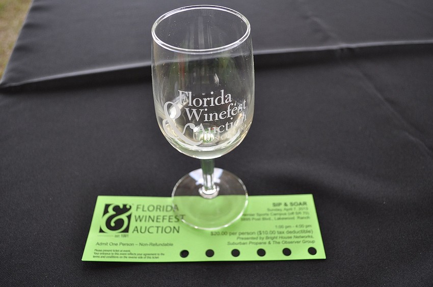 People used green tickets to get samples of different wines.