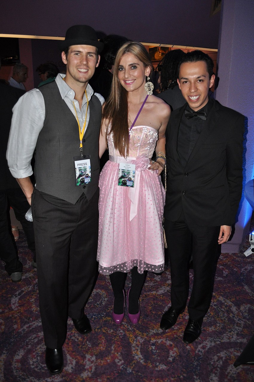 Jake Coleman, Zara Barrie and Eduardo Anaya