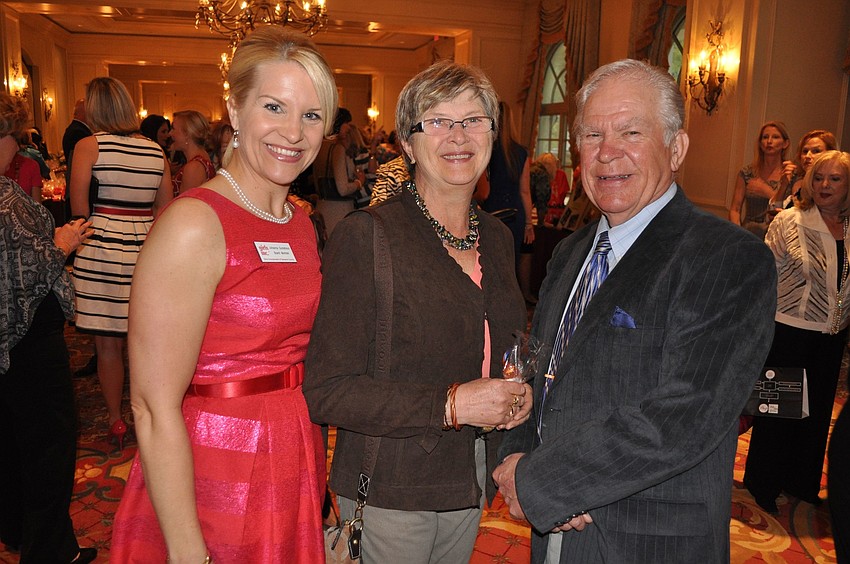 Johanna Gustafsson with her parents, Birgit and Kennerth Gustafsson