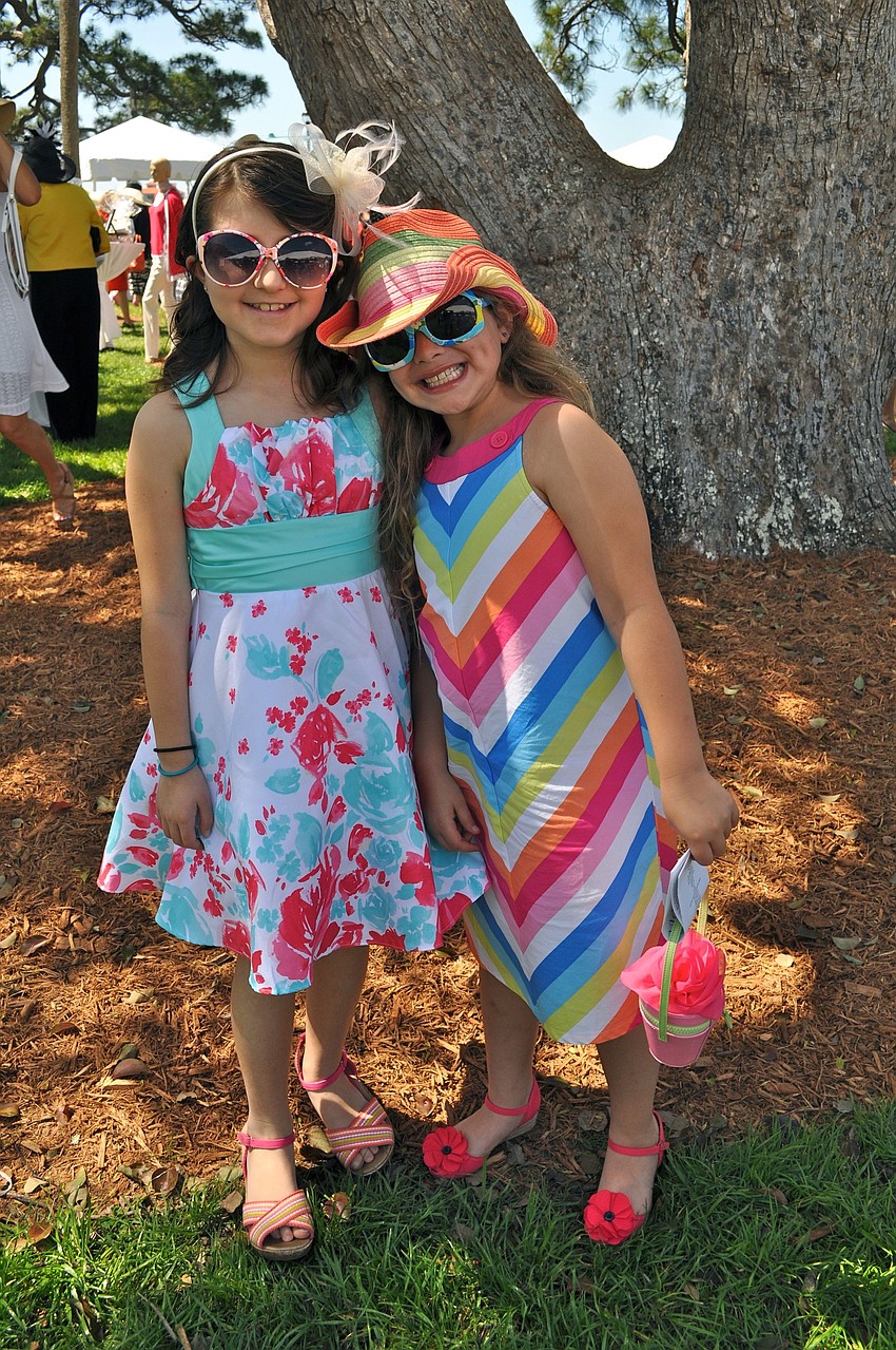 Lily Maglio, 8, and Sydney Opstal, 8
