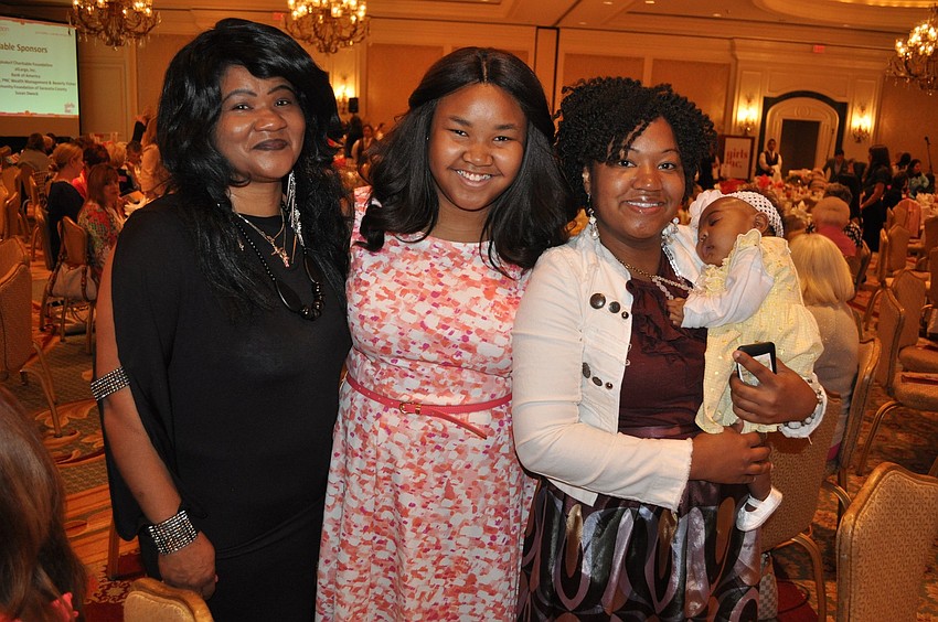 Pamela Pete, Zandy Sanders, Shakeyla Dozier and Aaliyah Patha