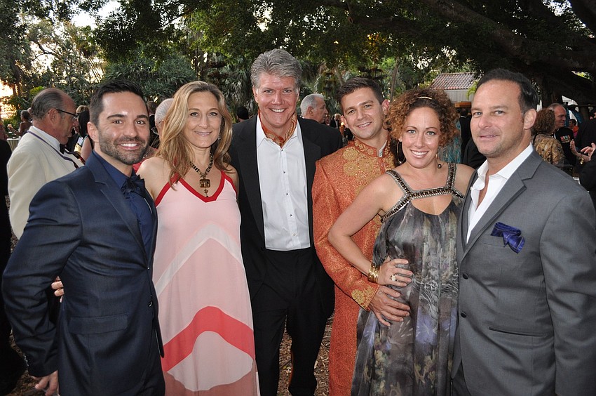 Dylonn Cole, Catherine and Steven Ellis, Wayne and Mindy Rollins and George Cappello