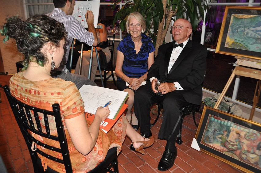 Chelsey Curtin draws Carol and Richard Elliott