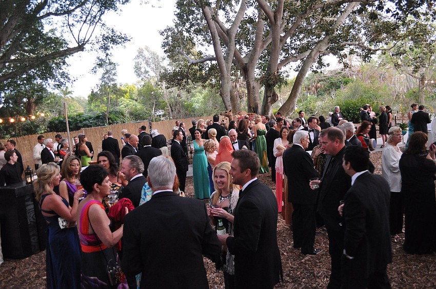 Hundreds of people attend the 