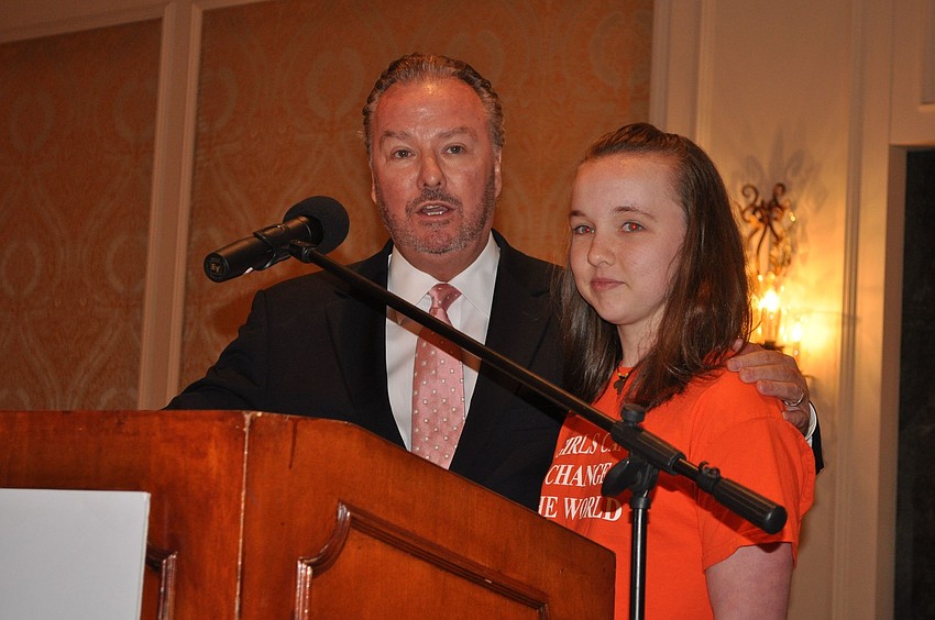 Michael Klauber with his youngest daughter, Mikayla, talks about how important Girls Inc. has been for all three of his girls.