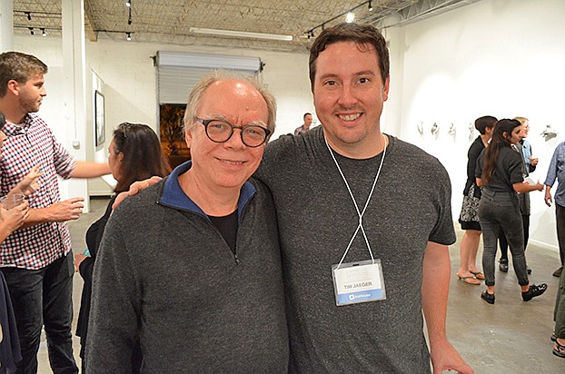 Artist, Mark Anderson and curator, Tim Jaeger