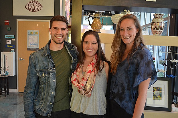 Brandon Bakus, Lisa Dolny and Alexis Schultz