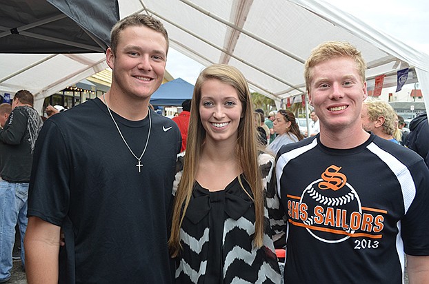 Drew Beyer, Madison Olson and Aidan Wolfe