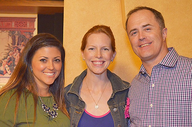 Eleni Sokos with Lynn Bates and Mark Morgan