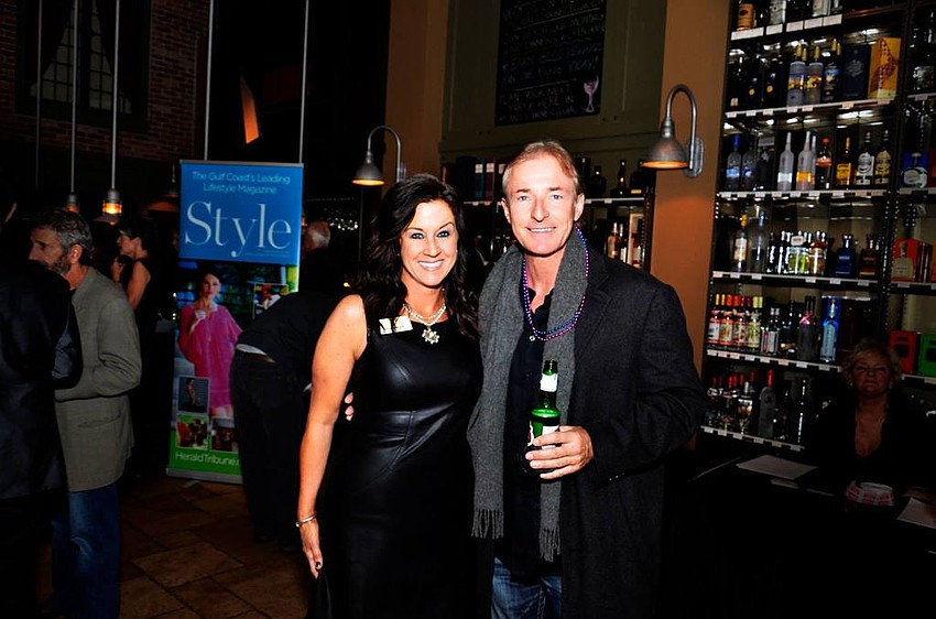 Event hostess Michelle Brault and Rainer Scheer