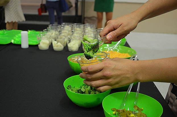 Guests enjoyed a themed mashed-potato bar