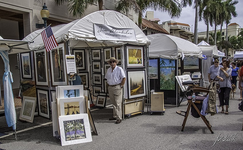 Jim Chamberlain photographer Art show on Palm