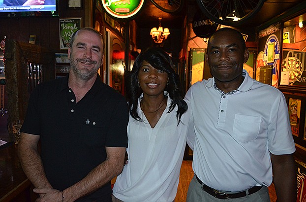 Jim Powers with Adrian and Darian Poinsetta