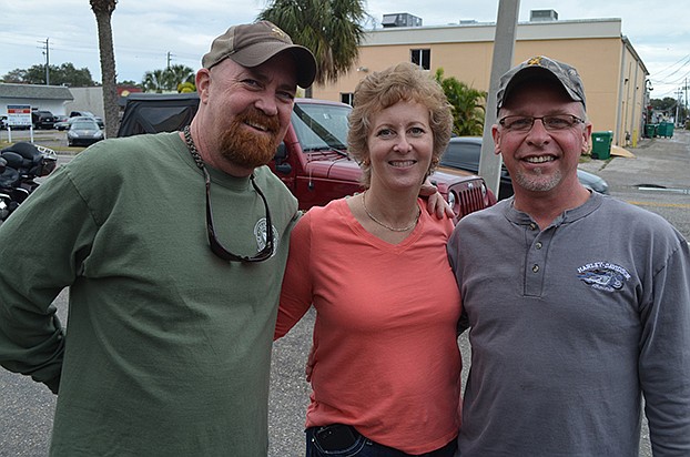 Joel Campbell with Julie and Kevin Hibler