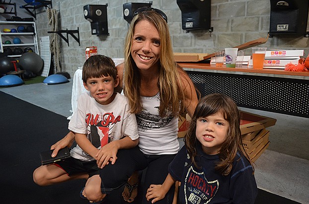 Lori Lockhart with Colin and Olivia