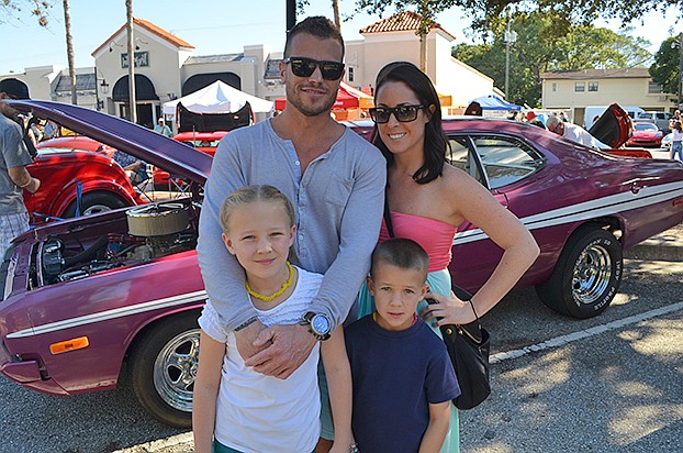 Saul Spade with Ali Boiko and his children Haylie and Colin