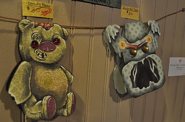 Zombie-themed greeting cards