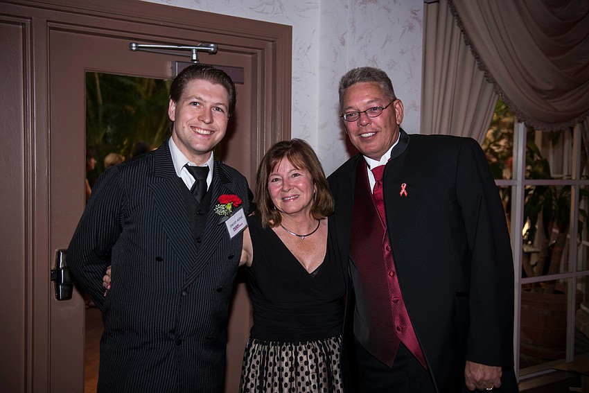 David Ashe with Cindy and Michael Cuffage