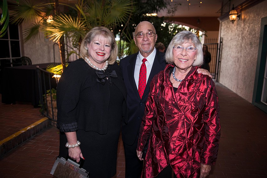 Debbi Benedict, Marv Albert and Gerri Aaron