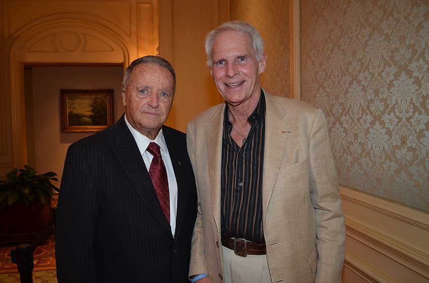 Former Florida State University and Hall of Fame football coach Bobby Bowden with Ken Kaucheck