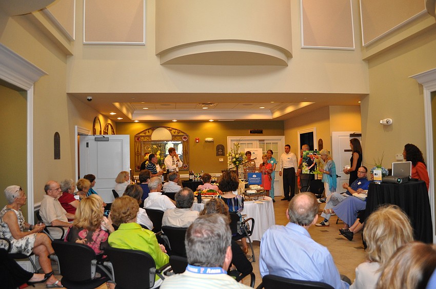 The Community Foundation of Sarasota's lobby was filled to the max.