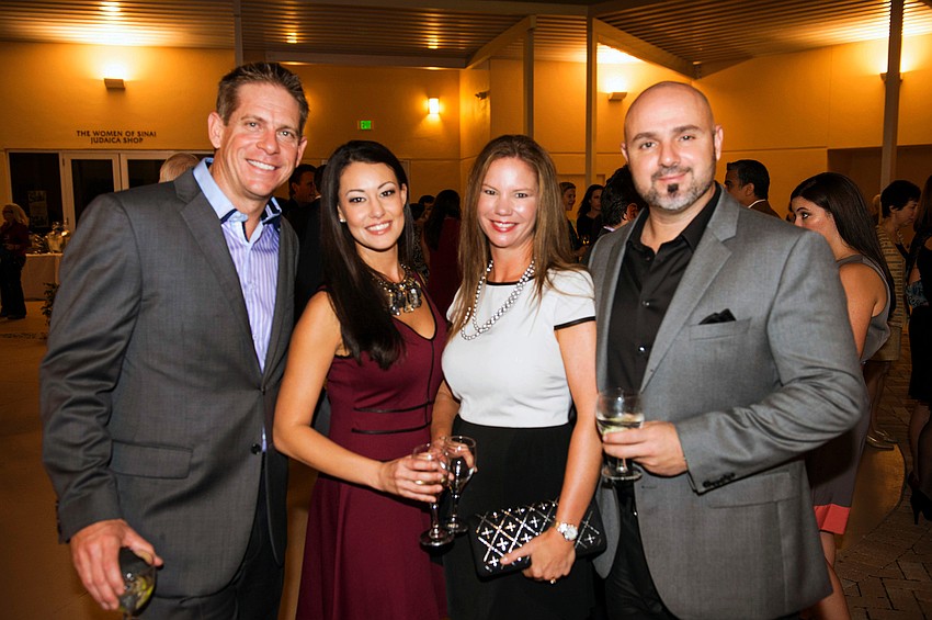 Chris and Courtney Edbrooke with Tammy and  Maurice Dentici