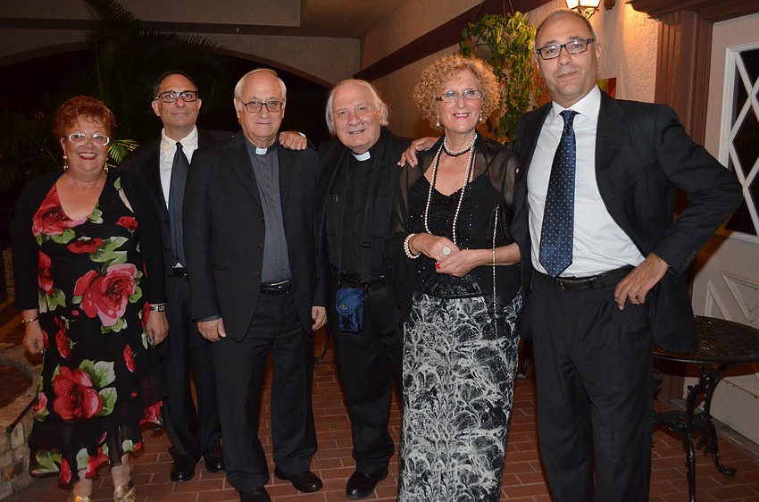 Rose Maria DiBeuedetto, Giorgio Guastella, Fr. Antonio Lotti Fr. Fausto Stampiglia, Lorianna Lotti and Angelo Battaglia