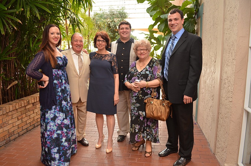 Amanda Garrison, Charles Borsellino, Honoree Dr. Marie Borsellino, Adam Garrison, Antoinette Borsellino, and Greg Garrison