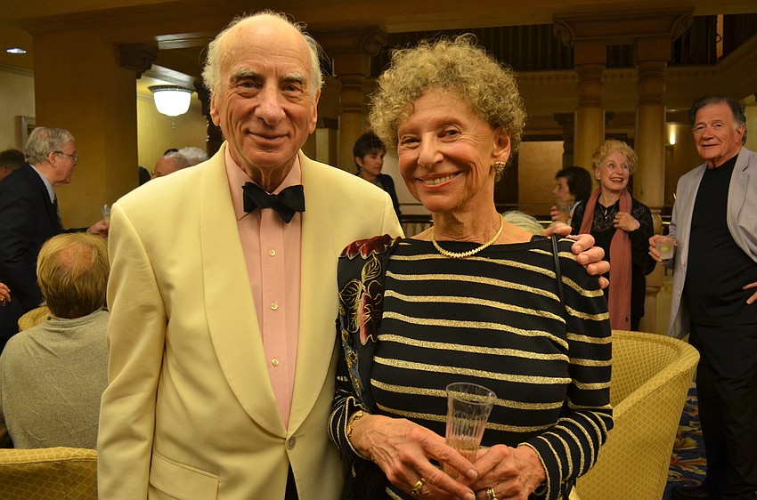 Dick and Julia Hyman. Juila Hyman inspired the song Dick Hyman wrote especially for Gloria Musicae called â€œBottle it Up.â€