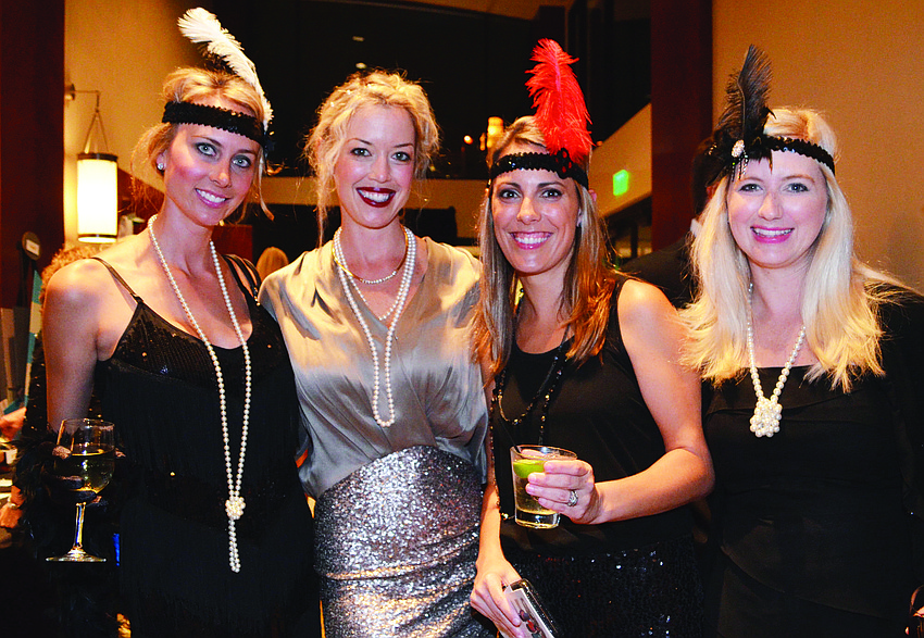 Samantha Jennen, Kristy Cail, Kelli Crowley and Jenny Infanti at Boys and Girls Clubs of Sarasota County's Dream Makers Ball Nov. 16, at Hyatt Regency Sarasota.