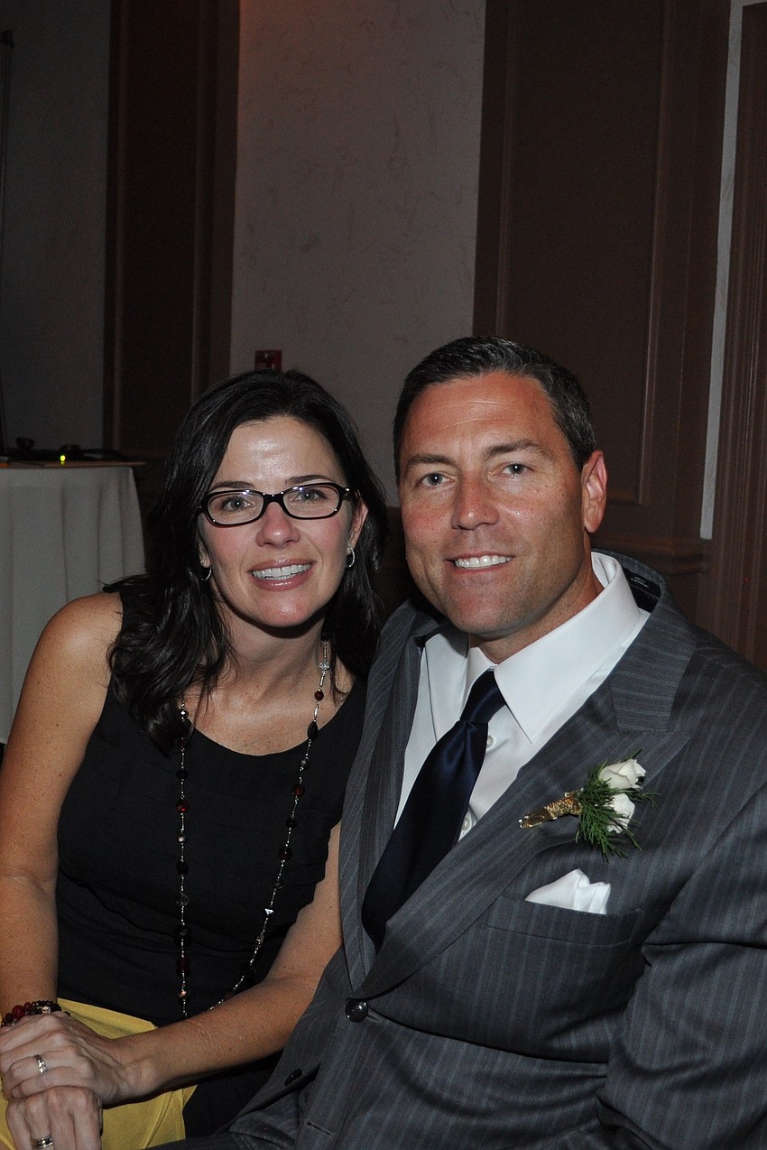 Karen Kirsch and honored veterinarian Dr. John Kirsch