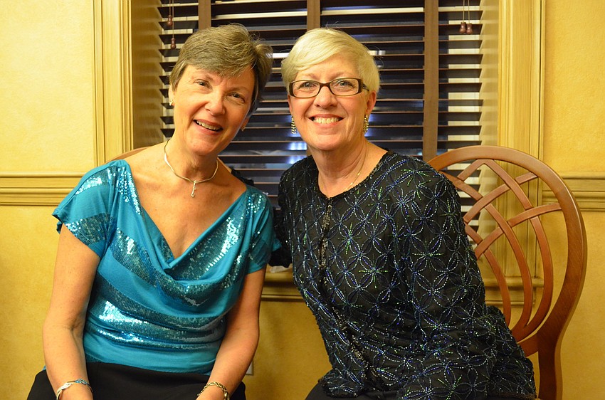 Gloria Musicae singers Karen Olson and Laura Smith-Weyl