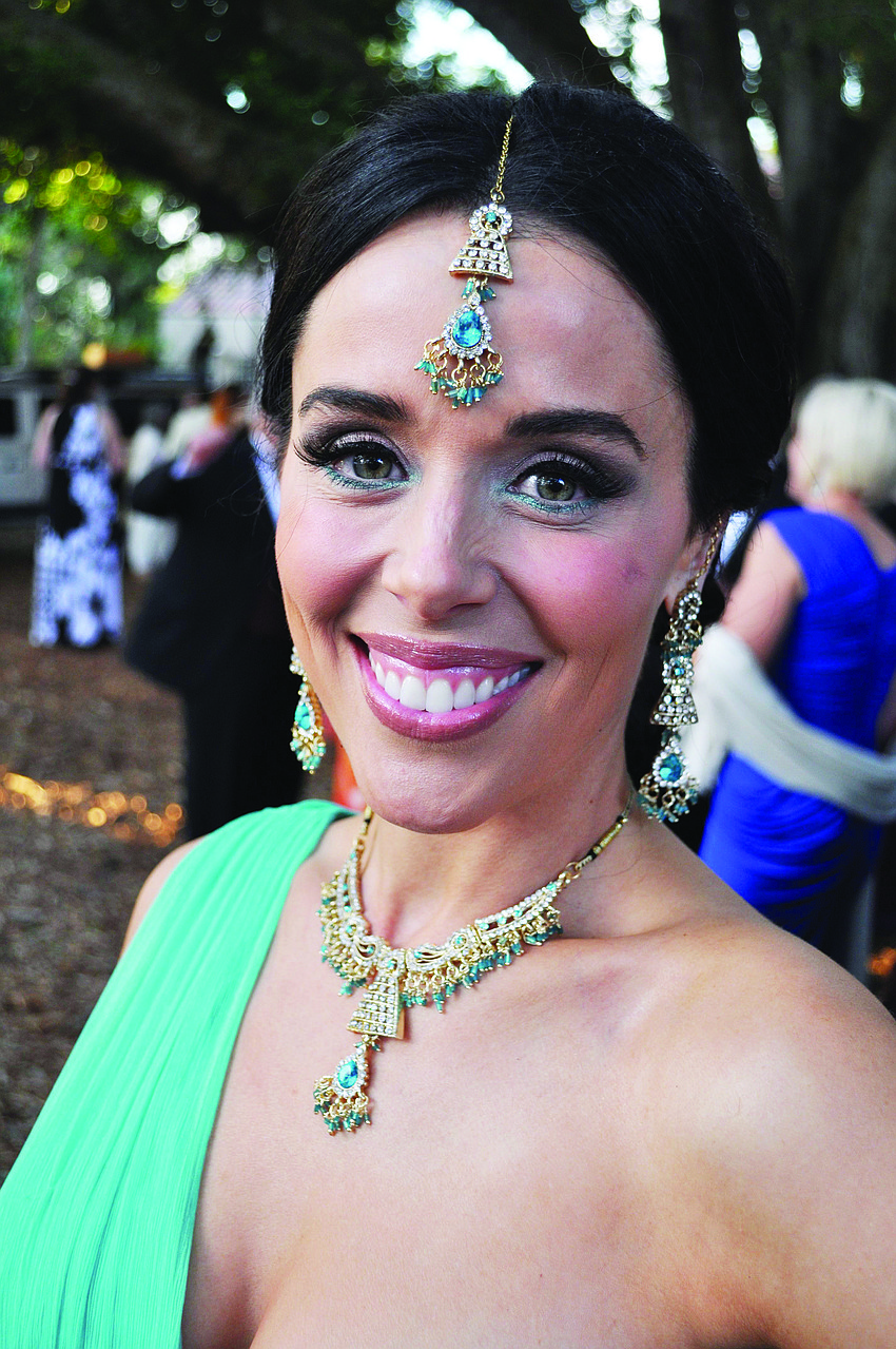 Kelly Engel at Orchid Ball April 6, at Marie Selby Botanical Gardens.