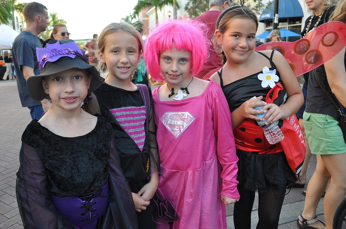 Megan Workman, Emma Cecil, Kimberley Barr and Madeline Fields  attended Boo Fest last year.